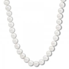 Cultured Pearl Necklace 10K Yellow Gold