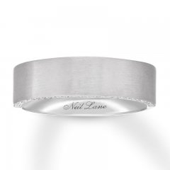 Neil Lane Men's Diamond Wedding Band 1/5 ct tw 14K White Gold