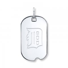 MLB Detroit Tigers Dog Tag Sterling Silver