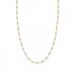 18" Cable Chain Necklace 14K Yellow Gold Appx. .8mm