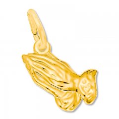 Praying Hands Charm 14K Yellow Gold