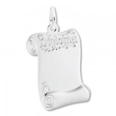 Diploma Charm Sterling Silver