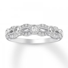 Diamond Anniversary Band 1/2 ct tw Round-cut 14K White Gold