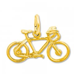 Bicycle Charm 14K Yellow Gold