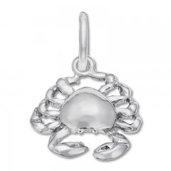 Crab Charm Sterling Silver