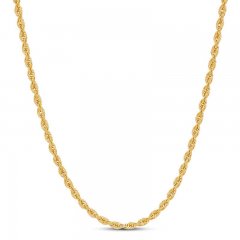 Men's Rope Chain 10K Yellow Gold 20"