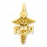 RN Caduceus Charm 14K Yellow Gold