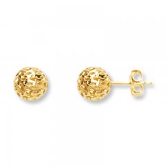 Ball Earrings 14K Yellow Gold