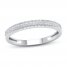 Diamond Wedding Band 1/15 ct tw Round-cut 10K White Gold