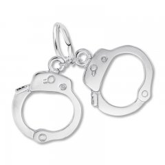 Handcuff Charm Sterling Silver