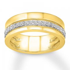 Diamond Band 1/4 ct tw Round-cut 10K Yellow Gold