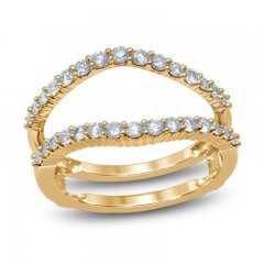 Diamond Enhancer Ring 1/2 ct tw Round-cut 14K Yellow Gold