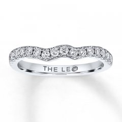 Previously Owned Leo Diamond Wedding Band 3/8 ct tw Diamonds 14K White Gold