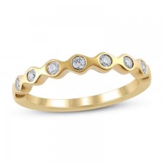 Diamond Anniversary Ring 1/5 ct tw in 10K Yellow Gold