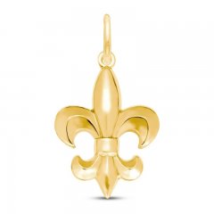 Fleur-de-Lis Charm 14K Yellow Gold