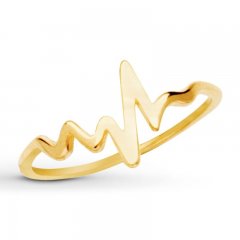 Heartbeat Ring 14K Yellow Gold