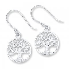 Tree Earrings Sterling Silver