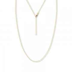 16" Adjustable Rope Chain 14K Yellow Gold Appx. 1.2mm