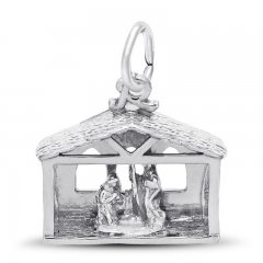 Nativity Charm Sterling Silver