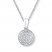 Circular Necklace Diamond Accents Sterling Silver