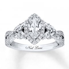 Neil Lane Engagement Ring 1-3/8 ct tw Diamonds 14K White Gold