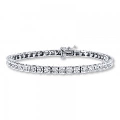 Previously Owned Diamond Bracelet 1 ct tw Round-cut 10K White Gold