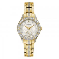 Bulova Phantom Crystal/Mother-of-Pearl Women's Watch 98L283