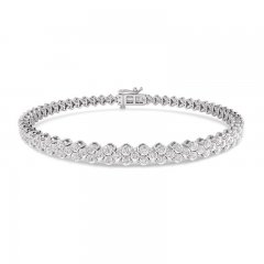 Lab-Created Diamonds by KAY Bracelet 3 ct tw 14K White Gold