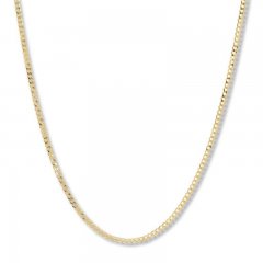 24 Curb Chain Necklace 14K Yellow Gold Appx. 2.7mm