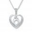 Mother & Child® Necklace 1/15 ct tw Diamonds Sterling Silver