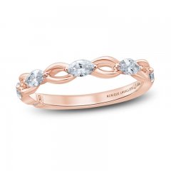 Monique Lhuillier Bliss Diamond Anniversary Band 1/2 ct tw Marquise & Round-cut 18K Rose Gold