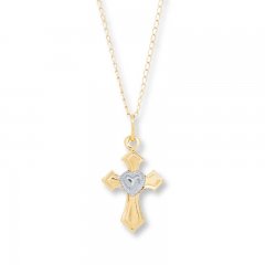 Children's Cross Necklace 14K Yellow Gold