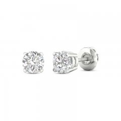 Lab-Created Diamonds by KAY Stud Earrings 3/4 ct tw Round-Cut 14K White Gold