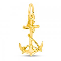 Anchor Charm 14K Yellow Gold