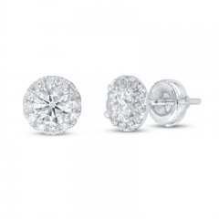 Lab-Created Diamonds by KAY Earrings 1 ct tw 14K White Gold