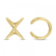 Cuff Earrings 10K Yellow Gold