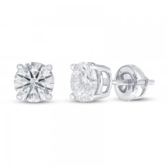 Lab-Created Diamonds by KAY Solitaire Earrings 1-1/2 ct tw 14K White Gold