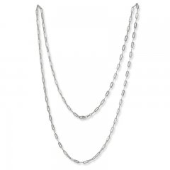 Link Necklace Sterling Silver 36"