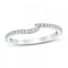 Diamond Wedding Band 1/6 ct tw Round-cut 14K White Gold