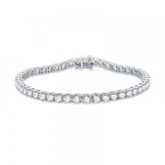 Diamond Tennis Bracelet 10 ct tw Round-cut 10K White Gold 7.5"