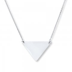 Triangle Necklace Sterling Silver