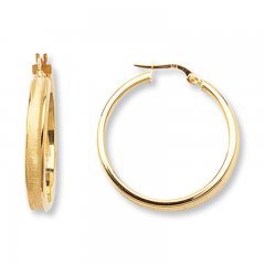 Hoop Earrings 14K Yellow Gold