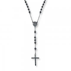 Rosary Bead Black Ion-Plated Stainless Steel