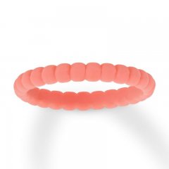 Peach Silicone Women's Wedding Band