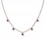 Black Diamond Necklace 3/4 ct tw 10K Rose Gold