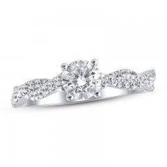 Lab-Created Diamonds by KAY Engagement Ring 1 ct tw Round-cut 14K White Gold