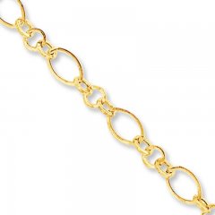 Open Link Anklet 14K Yellow Gold