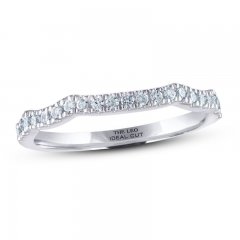 THE LEO Ideal Cut Diamond Wedding Band 1/5 ct tw 14K White Gold