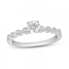 Diamond Engagement Ring 5/8 ct tw 14K White Gold