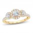 3-Stone Diamond Engagement Ring 1 ct tw Round-cut 14K Yellow Gold